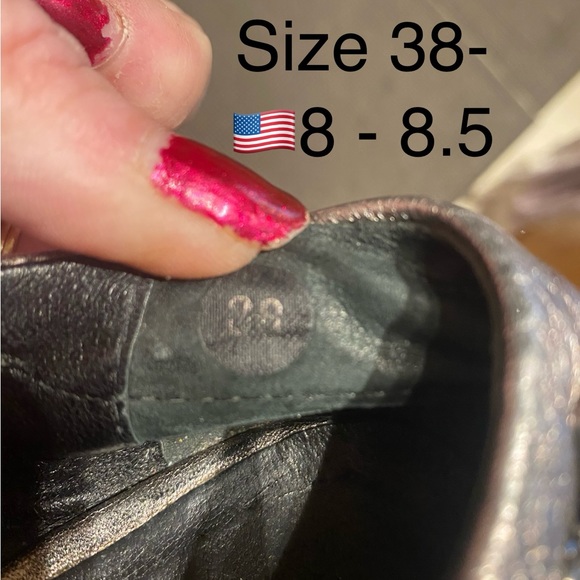 BURBERRY Nova Check LeatherTravel/Ballet Flats🔥Metallic Bronze🔥EUC 38🇺🇸8/8.5 - Picture 8 of 12